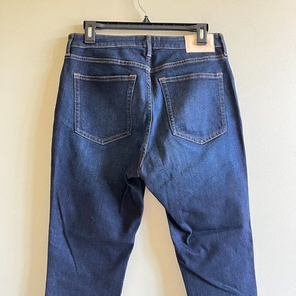 EVERLANE THE CURVY HIGH RISE SKINNY JEANS WOMENS SIZE 30 CROP DARK WASH DENIM - Picture 4 of 8
